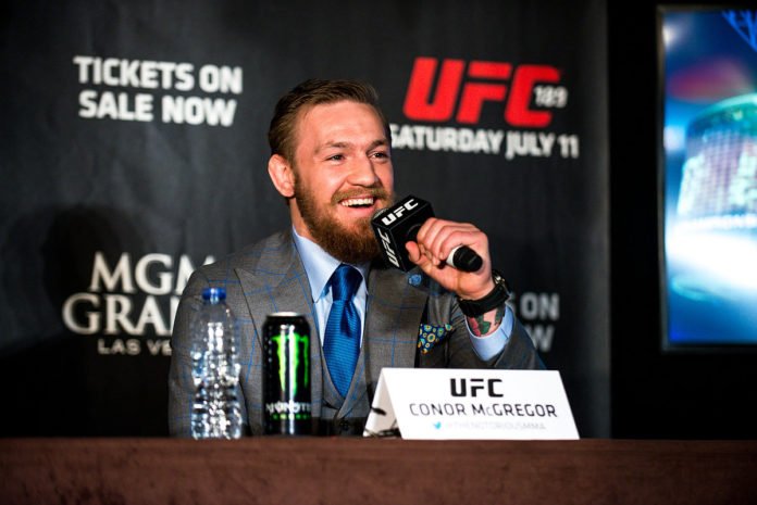 Conor McGregor vs. Floyd Mayweather UFC 189 Press Tour