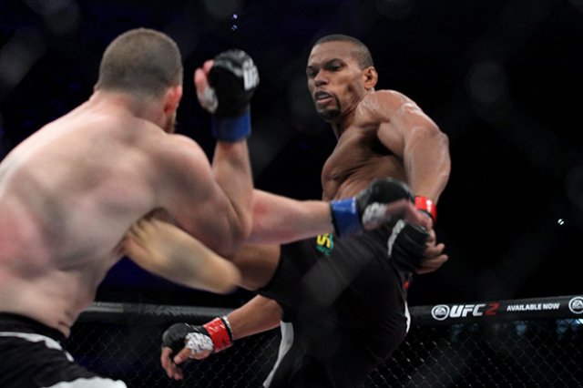 Thiago Santos appeared at UFC 213 (shown here facing Nate Marquardt)