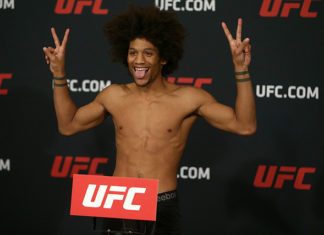 UFC Shanghai Alex Caceres Wang Guan