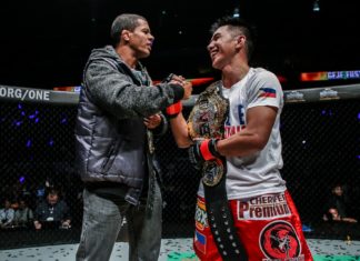 Geje Eustaquio and Adriano Moraes ONE Championship: Global Superheroes