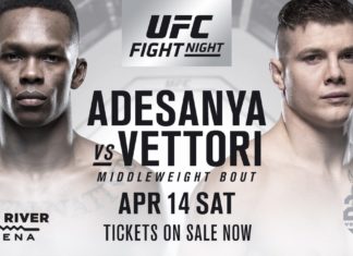 Israel Adesanya vs. Marvin Vettori UFC Glendale