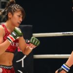 Rena Kubota (left) vs. Kanna Asakura in RIZIN FF