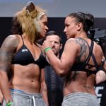 Amanda Nunes and Raquel Pennington ahead of UFC 224