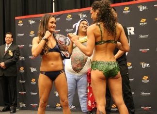 Bellator 201 Weigh-in - Ilima-Lei Macfarlane vs. Alejandra Lara