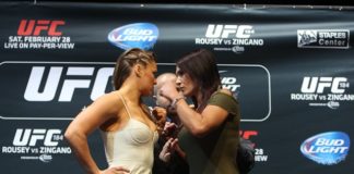 Ronda Rousey and Cat Zingano, UFC 148