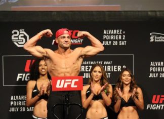Eddie Alvarez, UFC Calgary ceremonial weigh-ins