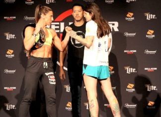 Julia Budd faces off with Talita Nogueira ahead of Bellator 202