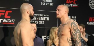 Volkan Oezdemir faces off with Anthony Smith ahead of UFC Moncton
