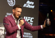Conor McGregor with Proper 12 whiskey