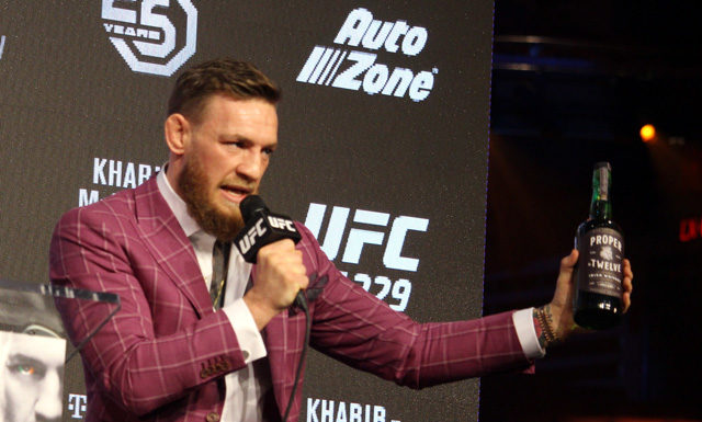 Conor McGregor with Proper 12 whiskey