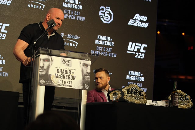 UFC President Dana White and Conor McGregor