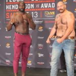 Cheick Kongo and Tim Johnson, Bellator 208 weigh-in