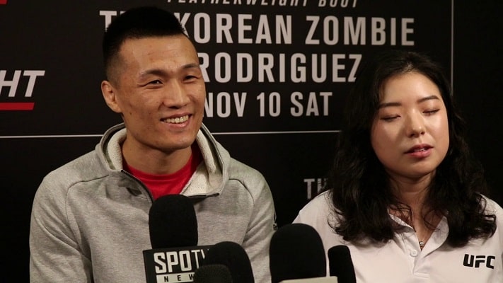 The Korean Zombie Says It's Possible He Headlines UFC Show in Seoul