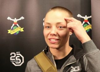 Rose Namajunas UFC Denver backstage