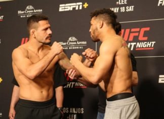 Rafael dos Anjos and Kevin Lee, UFC Rochester
