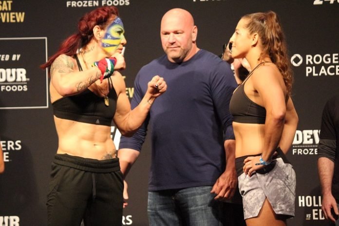 Cris Cyborg and Felicia Spencer, UFC 240