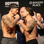 Max Holloway and Frankie Edgar, UFC 240 Weigh-In