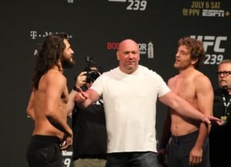 Jorge Masvidal and Ben Askren ahead of UFC 239