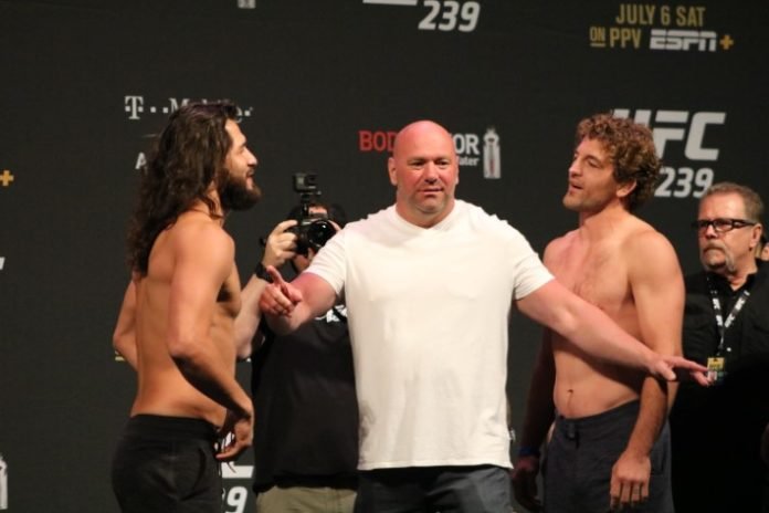 Jorge Masvidal and Ben Askren ahead of UFC 239