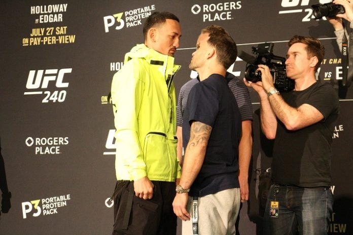 Max Holloway and Frankie Edgar, UFC 240