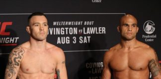 Colby Covington and Robbie Lawler, UFC Newark