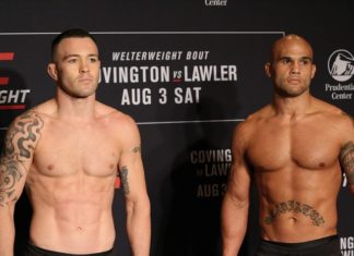 Colby Covington and Robbie Lawler, UFC Newark