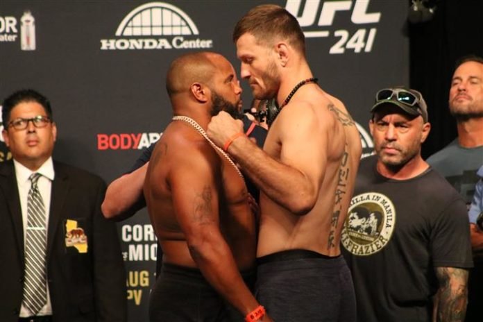 Daniel Cormier and Stipe Miocic UFC 241 weigh-in