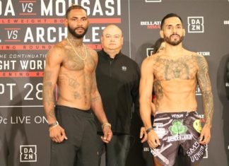 Bellator 228's Darrion Caldwell and Henry Corrales