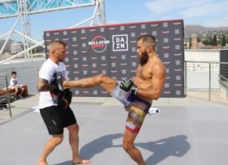 TJ Dillashaw and Juan Archuleta, Bellator 228 open workout