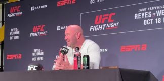 Dana White, UFC President, UFC Boston post-fight press conference