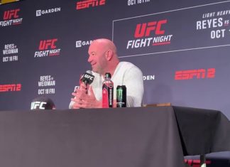 Dana White, UFC President, UFC Boston post-fight press conference