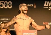 UFC 244 Shane Burgos Ceremonial Weigh-In 04