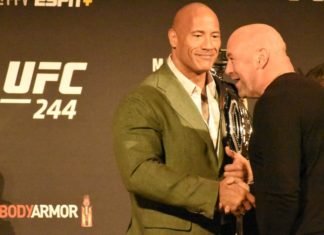 The Rock and Dana White, UFC 244