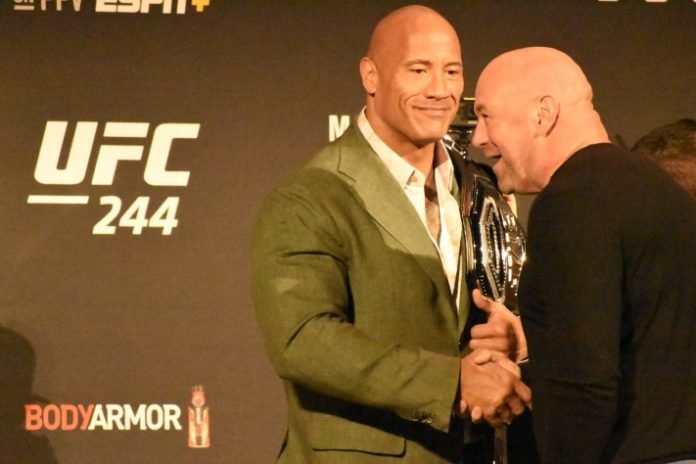 The Rock and Dana White, UFC 244