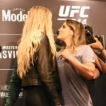 Katlyn Chookagian and Jennifer Maia, UFC 244 Media Day