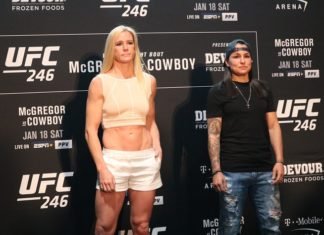 Holly Holm and Raquel Pennington, UFC 246