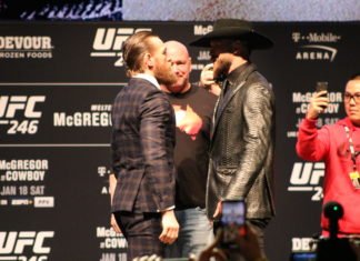 Conor McGregor and Donald Cerrone, UFC 246 press conference