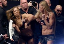 Ronda Rousey and Holly Holm, UFC 193