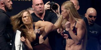 Ronda Rousey and Holly Holm, UFC 193