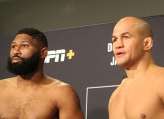 Curtis Blaydes and Junior Dos Santos, UFC Raleigh