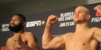 Curtis Blaydes and Junior Dos Santos, UFC Raleigh Face-Off