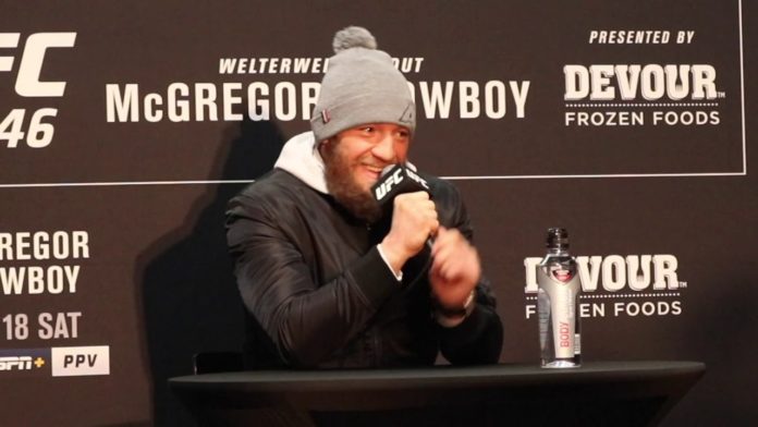 Conor McGregor ahead of UFC 246