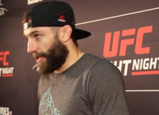 Michael Chiesa UFC Raleigh post-fight