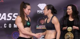 Jinh Yu Frey and Ashley Cummins, Invicta FC 39