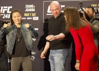 Weili Zhang and Joanna Jedrzejczyk