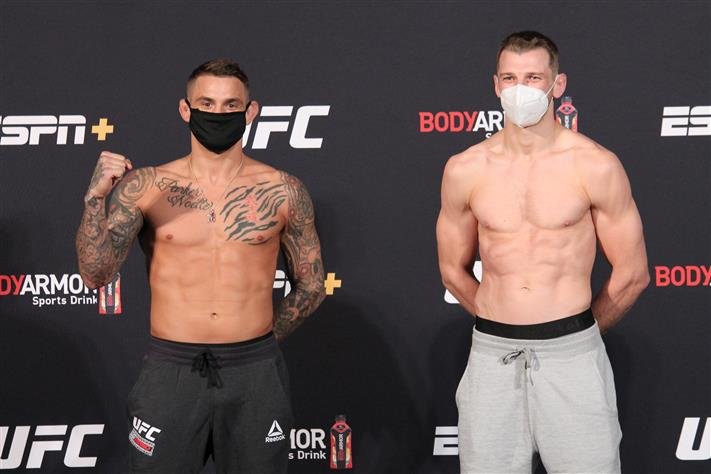 UFC on ESPN 12: Poirier vs. Hooker Weigh-In and Face-Off Photo/Video Highlights
