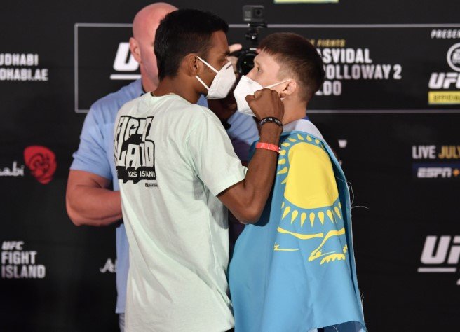Raulian Paiva and Zhalgas Zhumagulov, UFC 251