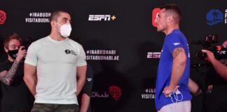 Robert Whittaker and Darren Till, UFC Fight Island 3 Face-Off