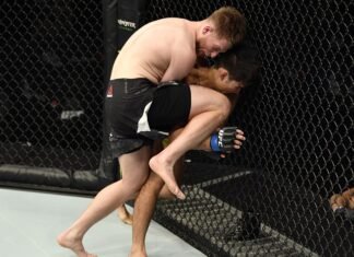 Jack Shore against Aaron Phillips at UFC Fight Island 1