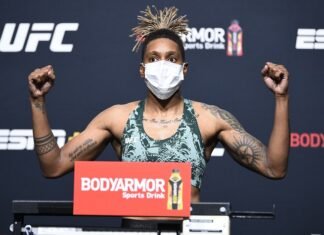 UFC Vegas 7 Bonuses: Huge Comeback, Big Upset Rewarded Shana Dobson UFC Vegas 7 weigh-in